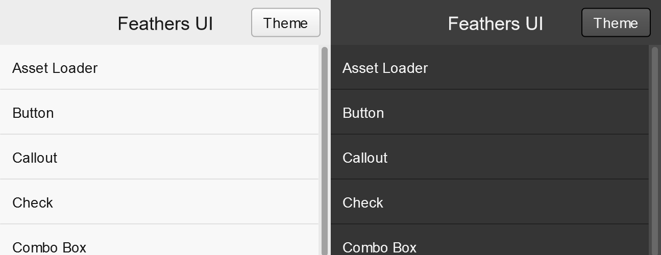 Screenshot of "components-explorer" sample